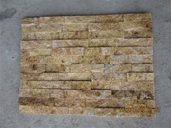 4 stripes Golden Quartzite 24"*6" wall stone panel