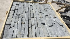 black slate wall stone workshop