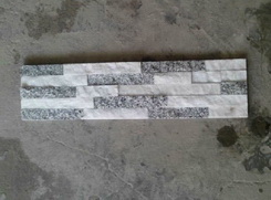 White and grey Quartzite 15*60cm stone veneer