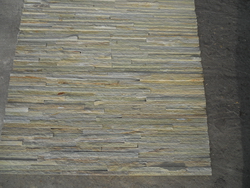 yellow slate stacked stone veneer