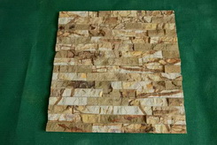 yellow sandstone ledge wall stone