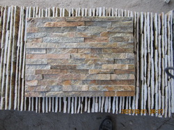 rusty quartzite ledge wall stone