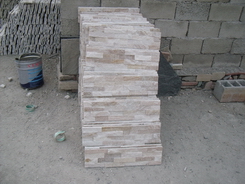 silver Quartzite 15*60cm wall cladding stone